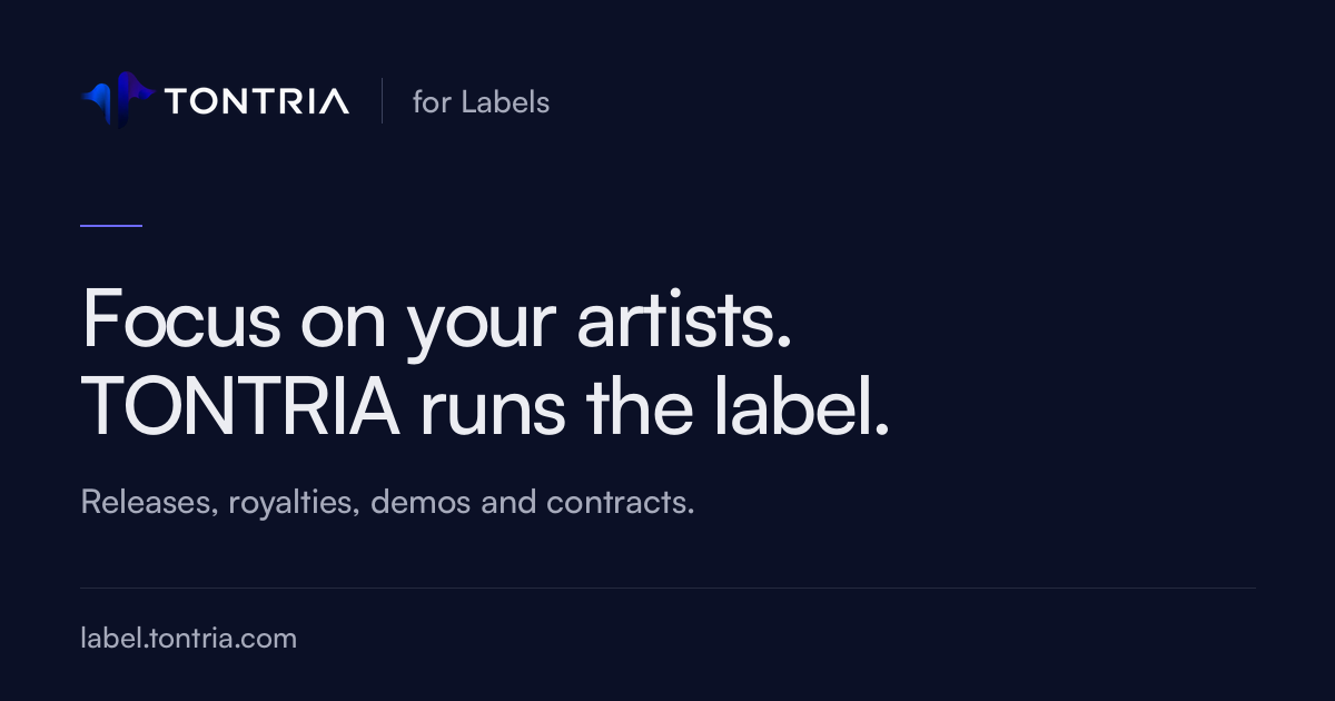 Record Label Management Software | TONTRIA for Labels